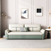 Folding leisure sofa bed with storage pocket, 71.7 inches long for versatile seating and sleeping